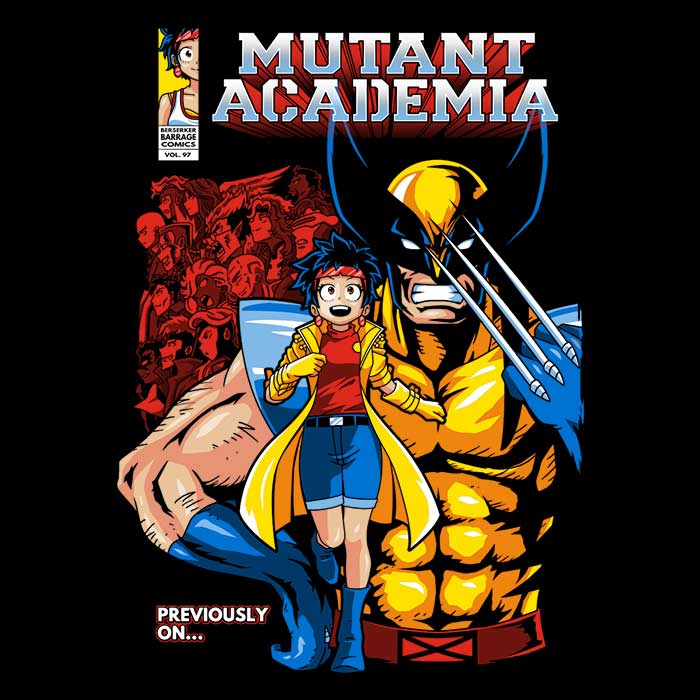 Mutant Academia Coasters - Adult & Kids T-Shirts, Sweatshirts & Hoodies apparel design preview 1