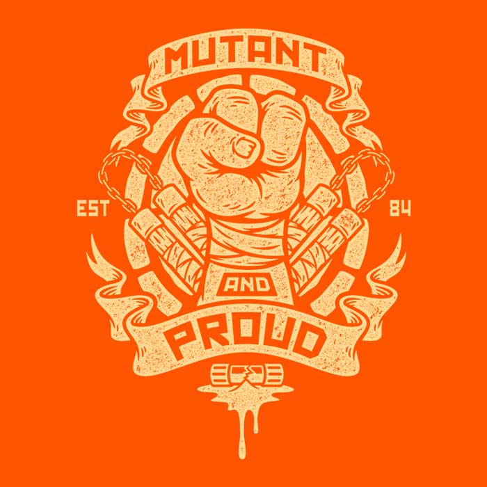 Mutant and Proud: Mikey Youth Apparel - Adult & Kids T-Shirts, Sweatshirts & Hoodies apparel design preview 2