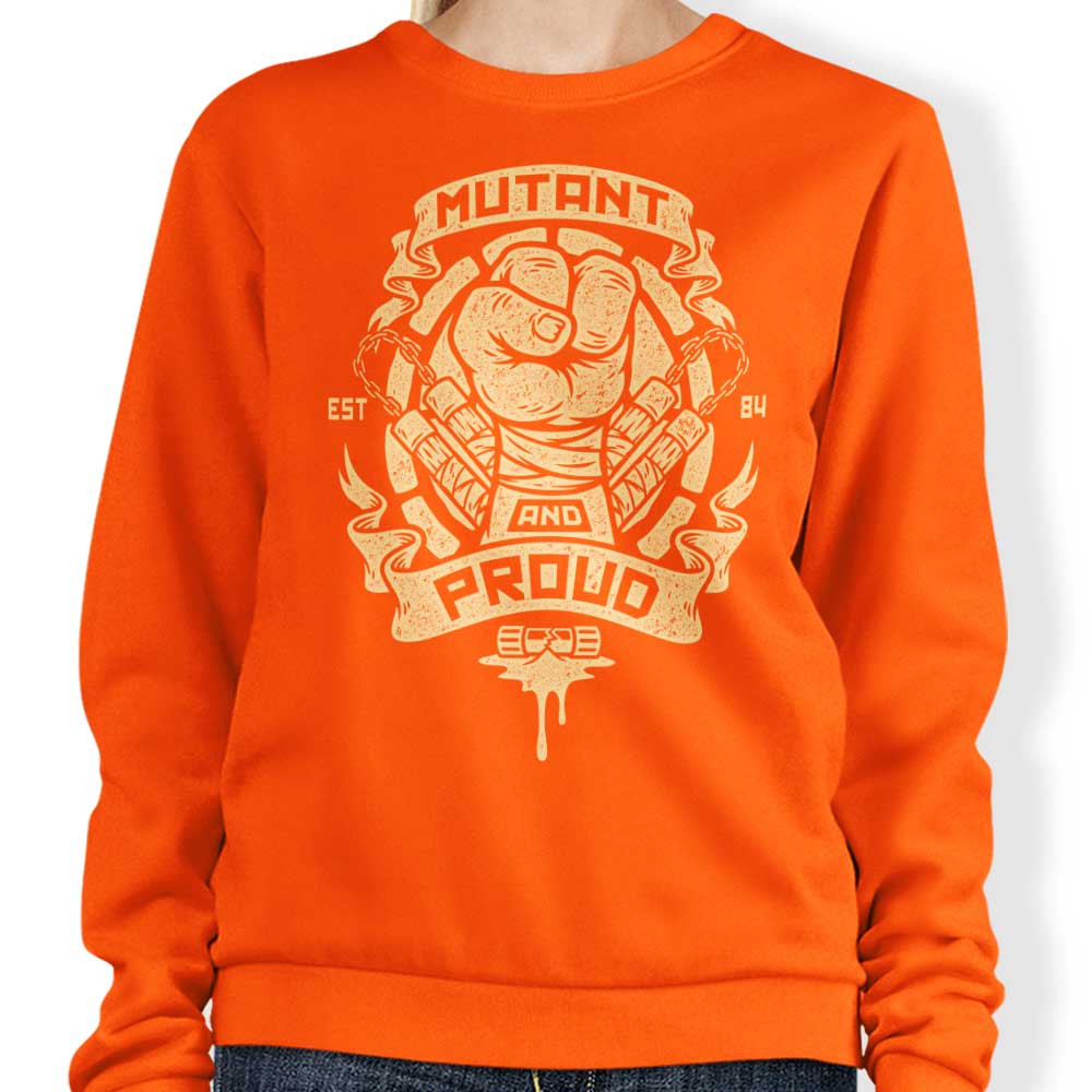 Mutant and Proud: Mikey - Adult & Kids T-Shirts, Sweatshirts & Hoodies apparel design preview 1