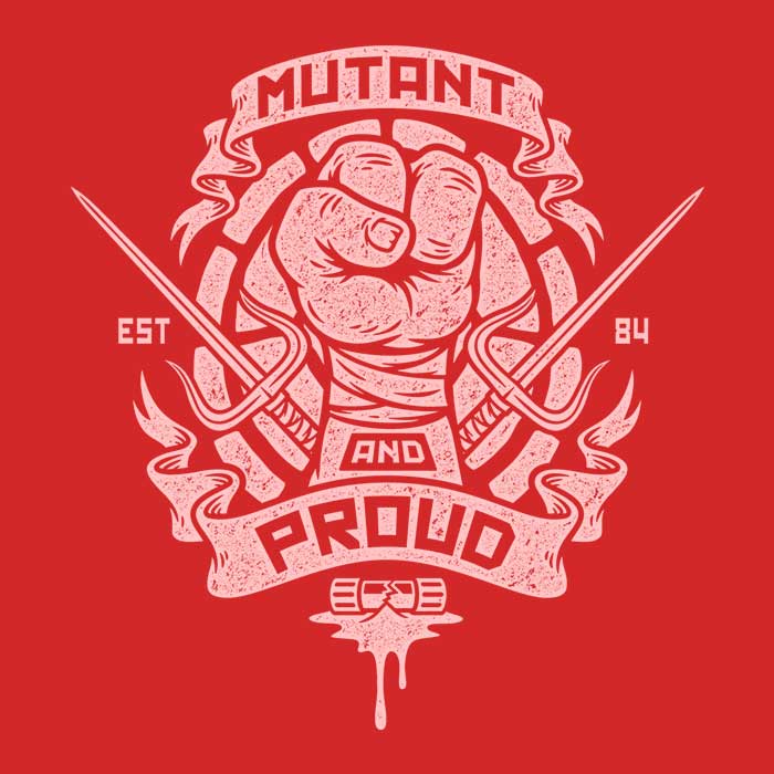 Mutant and Proud: Raph Women's Apparel - Adult & Kids T-Shirts, Sweatshirts & Hoodies apparel design preview 2