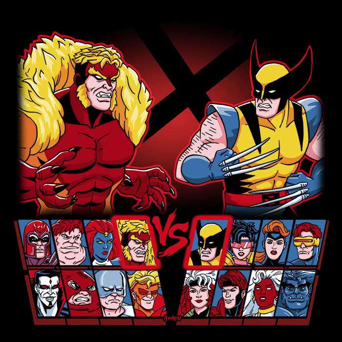 Mutant Fighter Men's Apparel - Adult & Kids T-Shirts, Sweatshirts & Hoodies apparel design preview 2