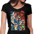 Mutant Pilgrim Women's V-Neck - Adult & Kids T-Shirts, Sweatshirts & Hoodies apparel design preview 1