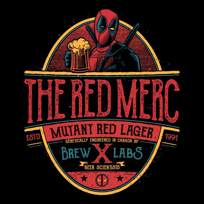 Mutant Red Lager Coasters - Adult & Kids T-Shirts, Sweatshirts & Hoodies apparel design preview 1