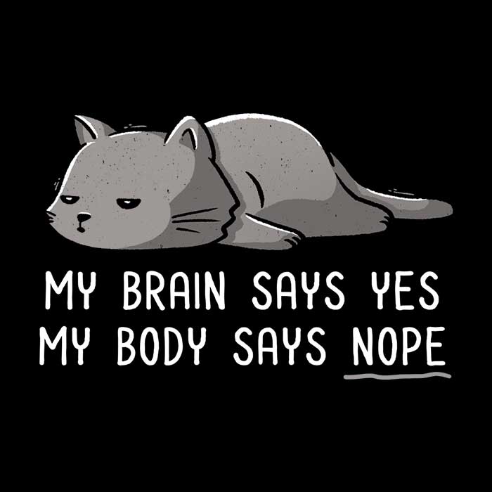 My Body Says Nope Men's Apparel - Adult & Kids T-Shirts, Sweatshirts & Hoodies apparel design preview 2