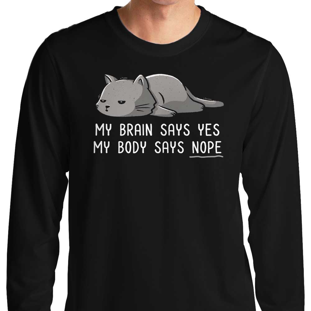 My Body Says Nope - Adult & Kids T-Shirts, Sweatshirts & Hoodies apparel design preview 1