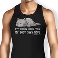 My Body Says Nope Tank Top - Adult & Kids T-Shirts, Sweatshirts & Hoodies apparel design preview 1