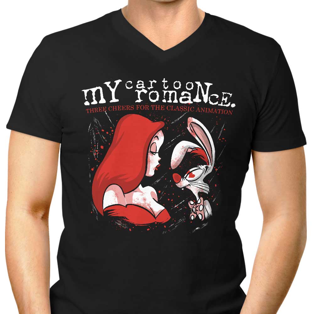 My Cartoon Romance Men's V-Neck - Adult & Kids T-Shirts, Sweatshirts & Hoodies apparel design preview 1