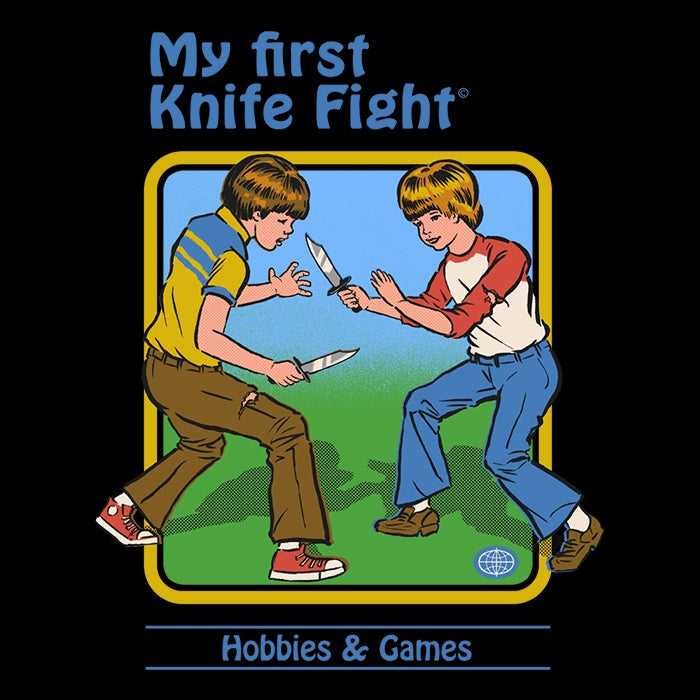 My First Knife Fight Tank Top - Adult & Kids T-Shirts, Sweatshirts & Hoodies apparel design preview 2