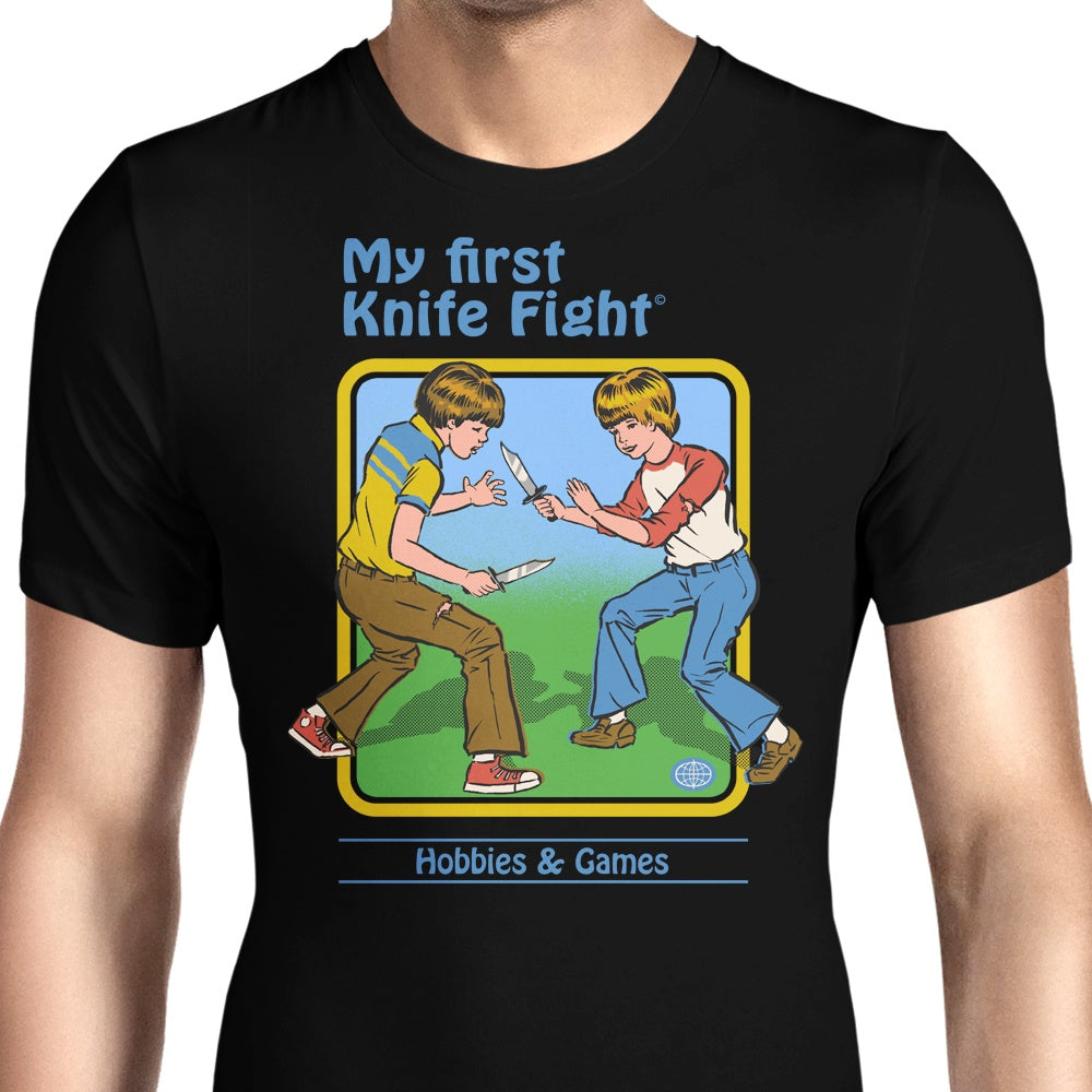 My First Knife Fight Men's Apparel - Adult & Kids T-Shirts, Sweatshirts & Hoodies apparel design preview 1