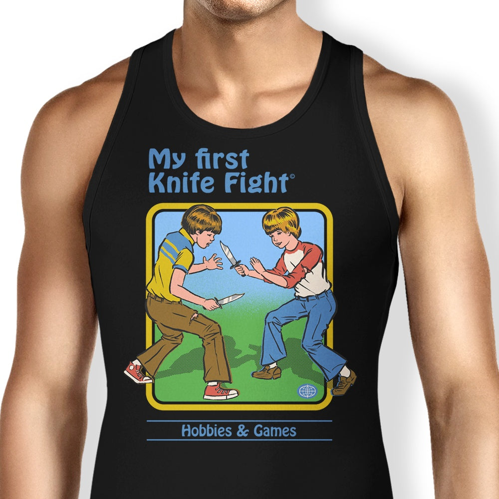My First Knife Fight Tank Top - Adult & Kids T-Shirts, Sweatshirts & Hoodies apparel design preview 1