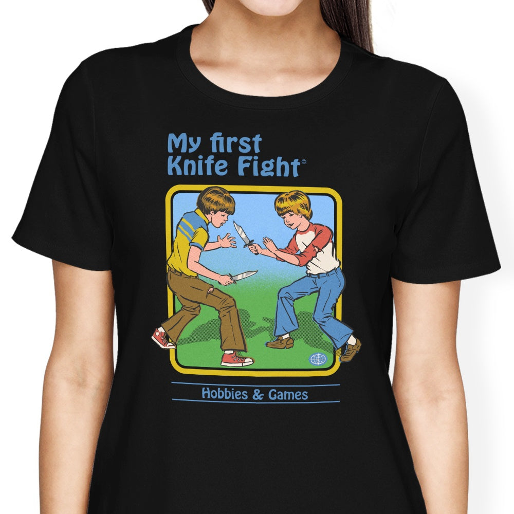 My First Knife Fight Women's Apparel - Adult & Kids T-Shirts, Sweatshirts & Hoodies apparel design preview 2