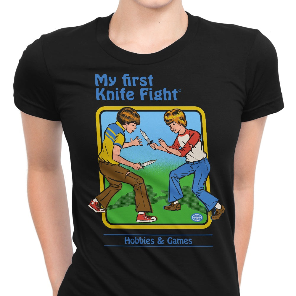 My First Knife Fight Women's Apparel - Adult & Kids T-Shirts, Sweatshirts & Hoodies apparel design preview 1