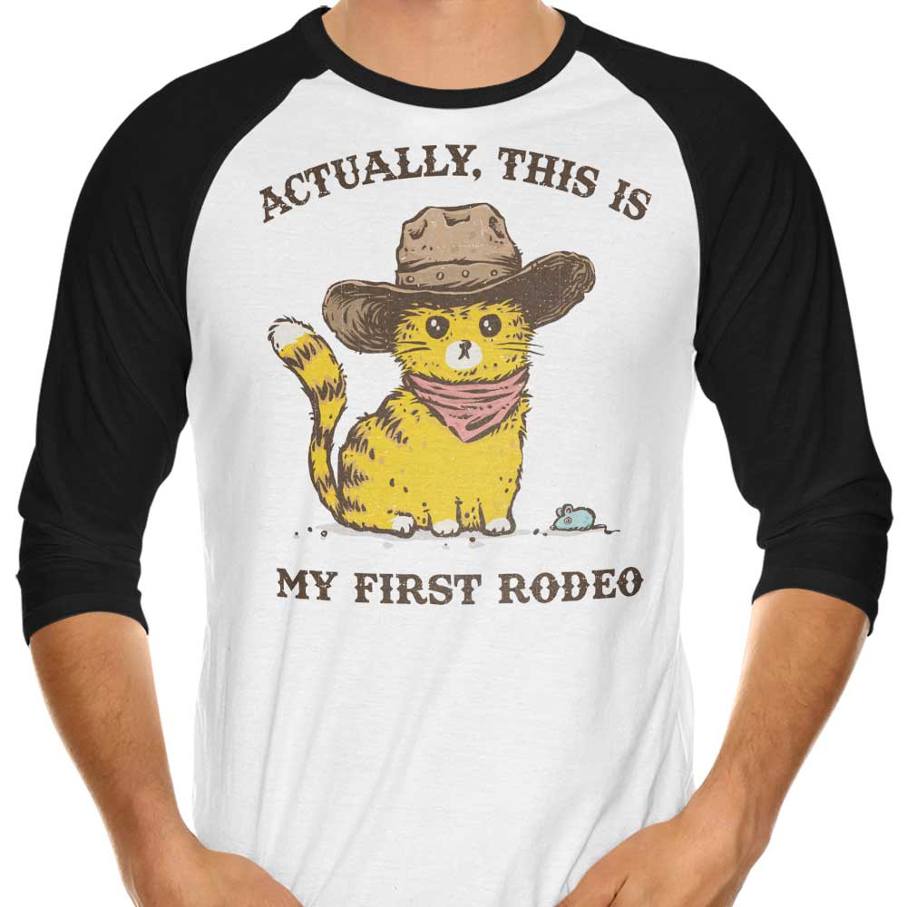 My First Rodeo 3/4 Sleeve Raglan - Adult & Kids T-Shirts, Sweatshirts & Hoodies apparel design preview 1