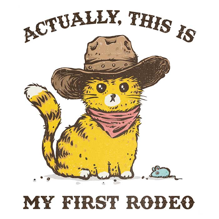 My First Rodeo Men's V-Neck - Adult & Kids T-Shirts, Sweatshirts & Hoodies apparel design preview 2