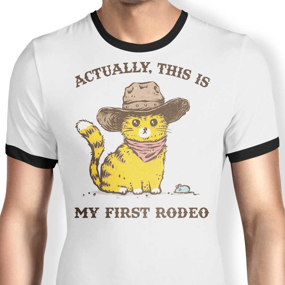 My First Rodeo Ringer - Adult & Kids T-Shirts, Sweatshirts & Hoodies apparel design preview 1