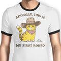 My First Rodeo Ringer - Adult & Kids T-Shirts, Sweatshirts & Hoodies apparel design preview 1