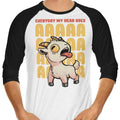 My Head Goes 3/4 Sleeve Raglan - Adult & Kids T-Shirts, Sweatshirts & Hoodies apparel design preview 1