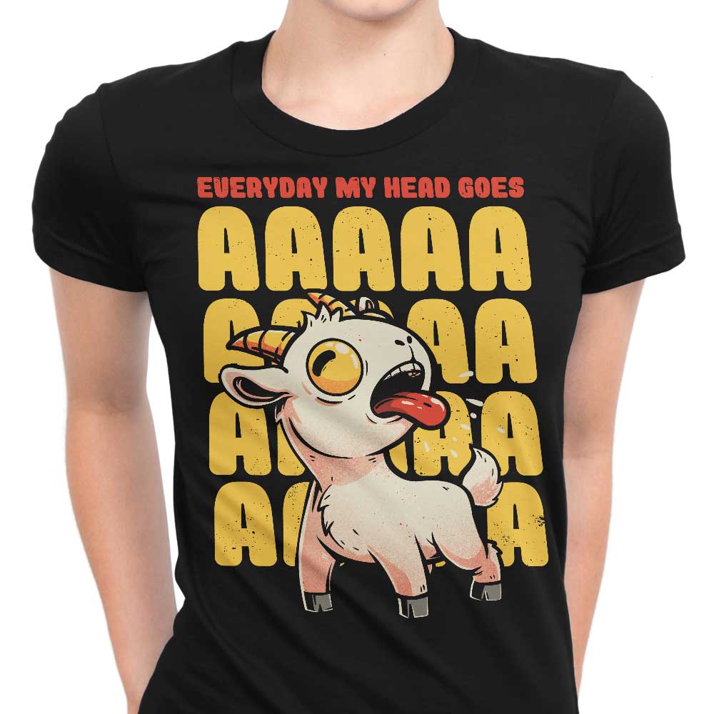 My Head Goes Women's Apparel - Adult & Kids T-Shirts, Sweatshirts & Hoodies apparel design preview 1