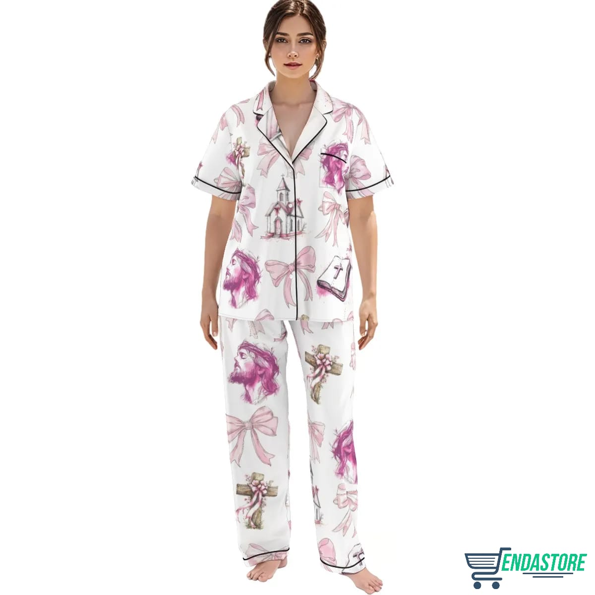 My Jesus Christian Coquette Satin Pajama Set product image