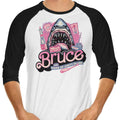 My Name is Bruce 3/4 Sleeve Raglan - Adult & Kids T-Shirts, Sweatshirts & Hoodies apparel design preview 1