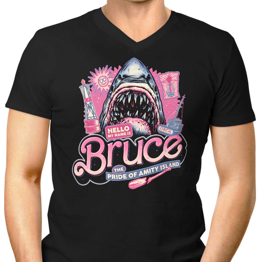 My Name is Bruce Men's V-Neck - Adult & Kids T-Shirts, Sweatshirts & Hoodies apparel design preview 1