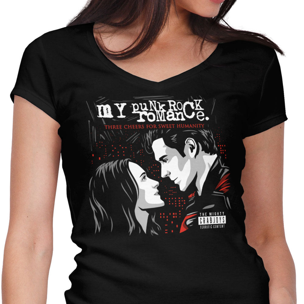 My Punk Rock Romance Women's V-Neck - Adult & Kids T-Shirts, Sweatshirts & Hoodies apparel design preview 1