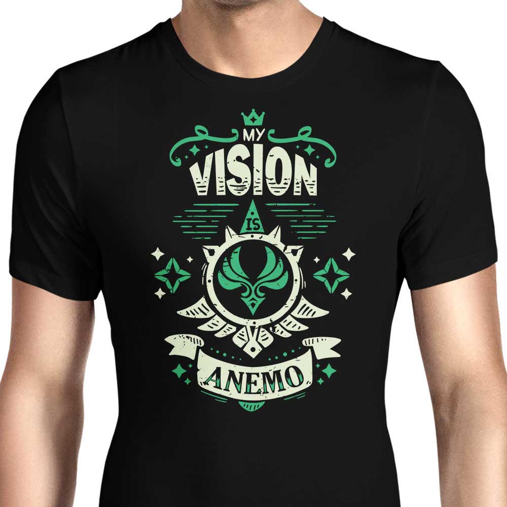 My Vision is Anemo Men's Apparel - Adult & Kids T-Shirts, Sweatshirts & Hoodies apparel design preview 1