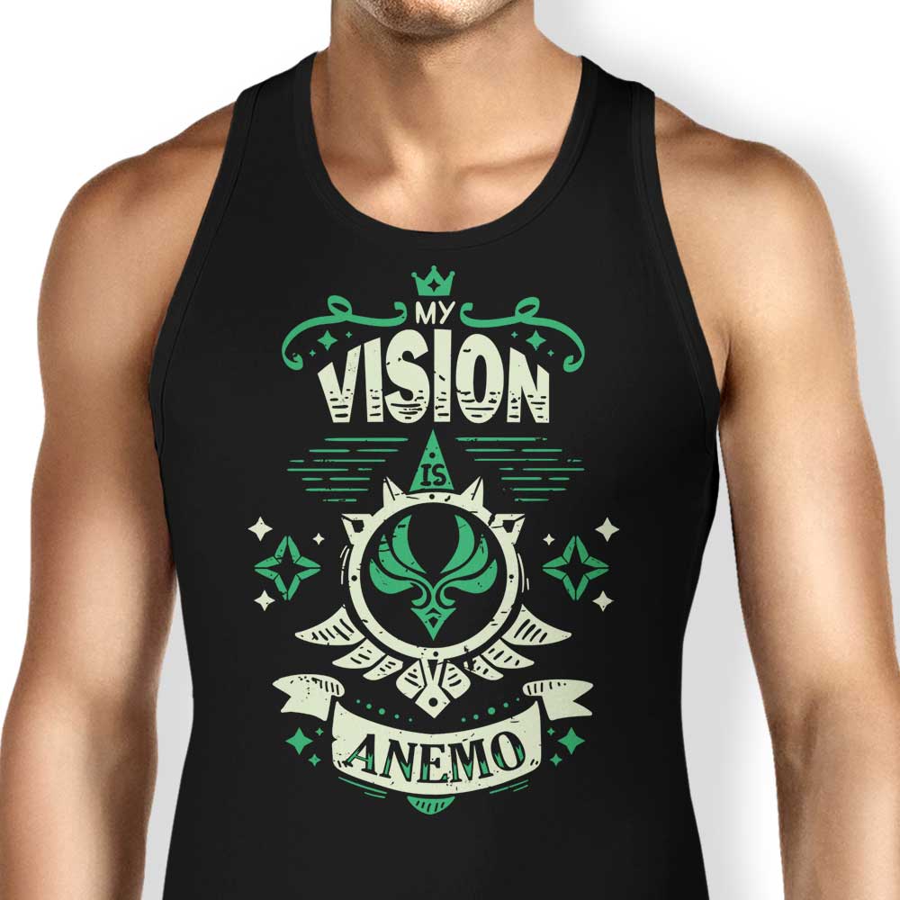 My Vision is Anemo Tank Top - Adult & Kids T-Shirts, Sweatshirts & Hoodies apparel design preview 1