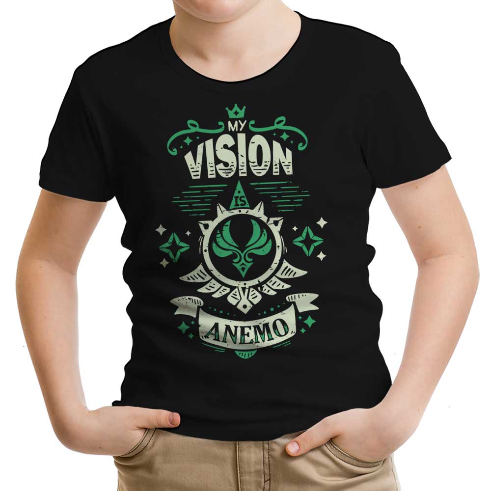 My Vision is Anemo Youth Apparel - Adult & Kids T-Shirts, Sweatshirts & Hoodies apparel design preview 1