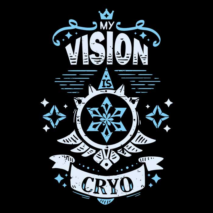 My Vision is Cryo Women's Apparel - Adult & Kids T-Shirts, Sweatshirts & Hoodies apparel design preview 2