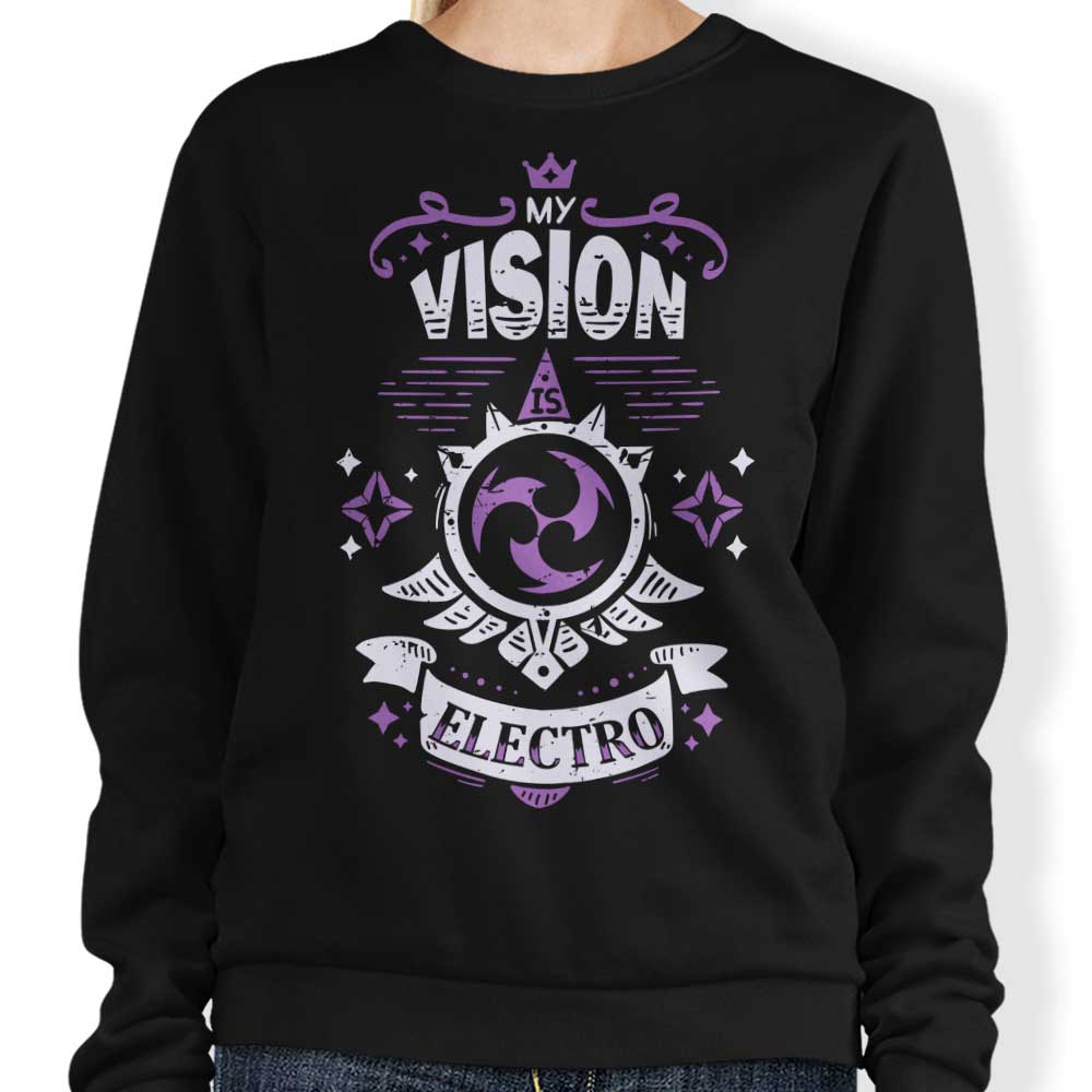 My Vision is Electro - Adult & Kids T-Shirts, Sweatshirts & Hoodies apparel design preview 1