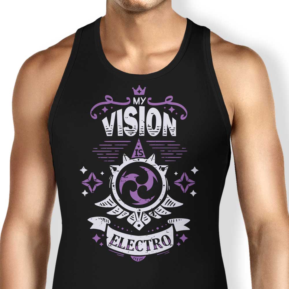 My Vision is Electro Tank Top - Adult & Kids T-Shirts, Sweatshirts & Hoodies apparel design preview 1