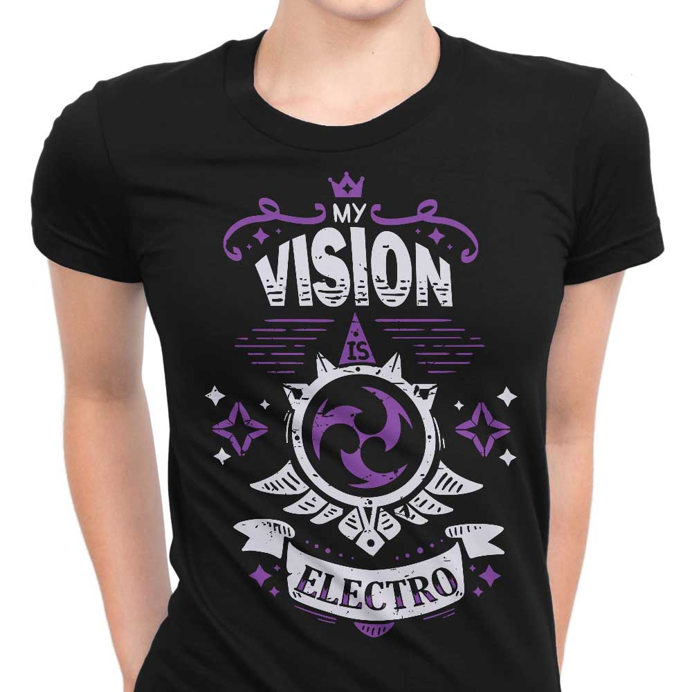 My Vision is Electro Women's Apparel - Adult & Kids T-Shirts, Sweatshirts & Hoodies apparel design preview 1