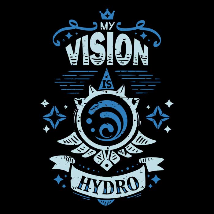 My Vision is Hydro Men's Apparel - Adult & Kids T-Shirts, Sweatshirts & Hoodies apparel design preview 2