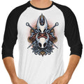 Mysteries of the Hollow 3/4 Sleeve Raglan - Adult & Kids T-Shirts, Sweatshirts & Hoodies apparel design preview 1