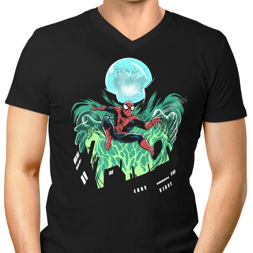Mysterious Spider Men's V-Neck - Adult & Kids T-Shirts, Sweatshirts & Hoodies apparel design preview 1
