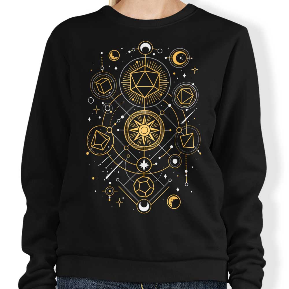 Mystical Dice Chart - Adult & Kids T-Shirts, Sweatshirts & Hoodies apparel design preview 1
