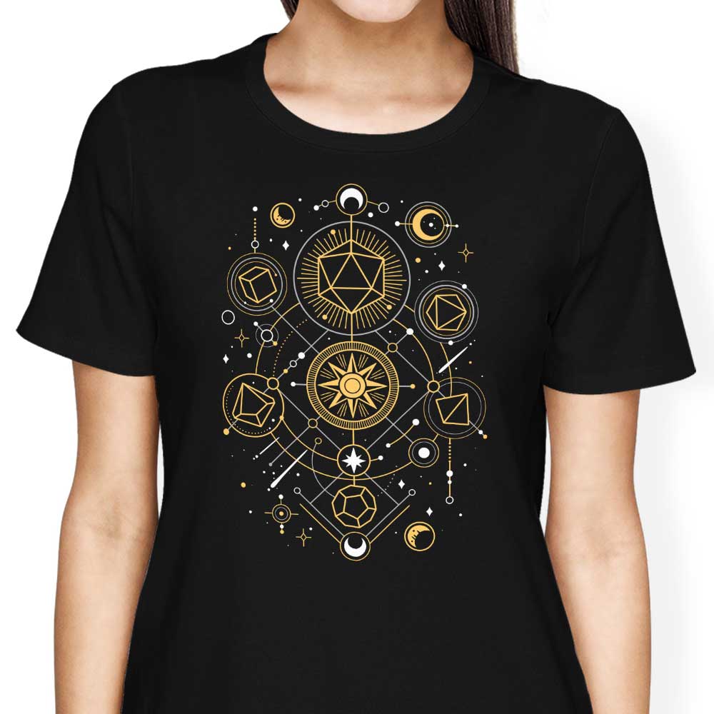 Mystical Dice Chart Women's Apparel - Adult & Kids T-Shirts, Sweatshirts & Hoodies apparel design preview 1