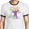 Mythical Squad Goals Ringer - Adult & Kids T-Shirts, Sweatshirts & Hoodies apparel design preview 1