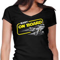 N1 Baby on Board Women's V-Neck - Adult & Kids T-Shirts, Sweatshirts & Hoodies apparel design preview 1