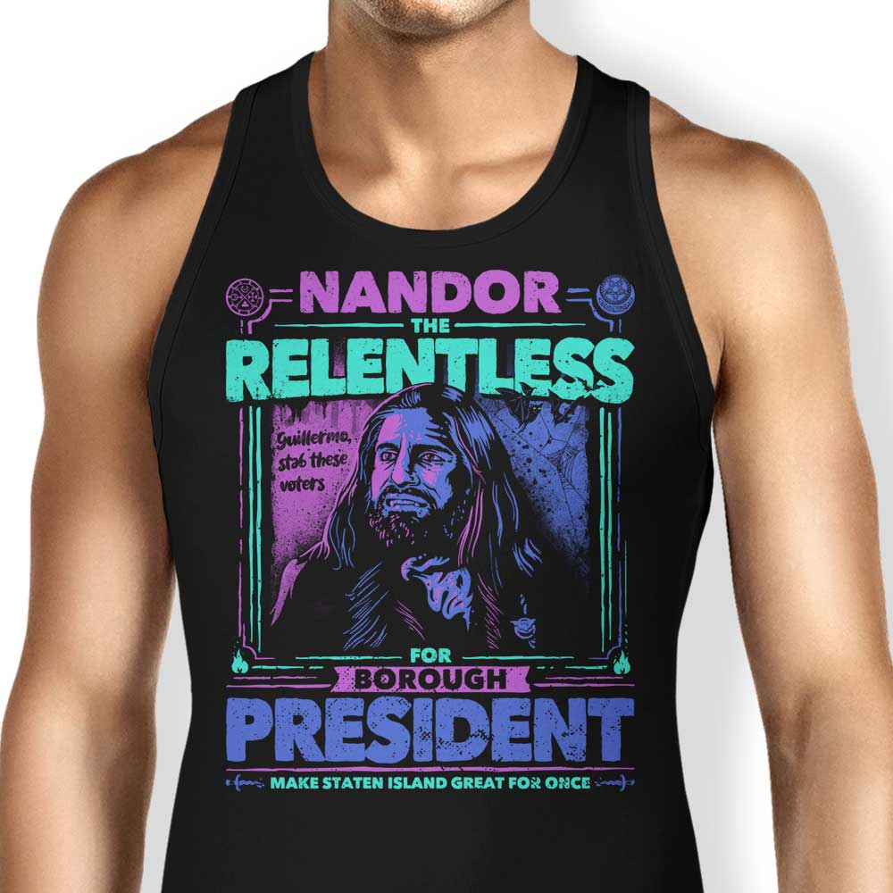 Nandor for President Tank Top - Adult & Kids T-Shirts, Sweatshirts & Hoodies apparel design preview 1