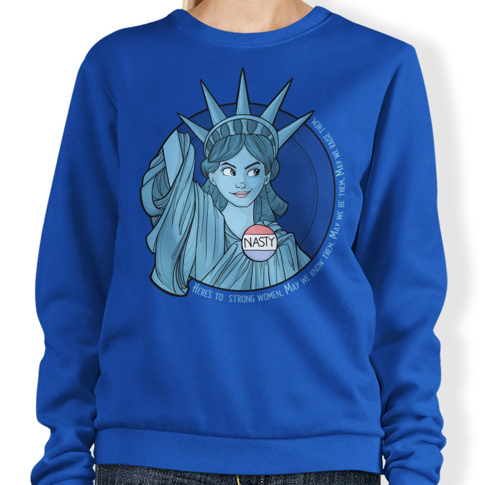 Nasty Lady Liberty - Adult & Kids T-Shirts, Sweatshirts & Hoodies apparel design preview 1