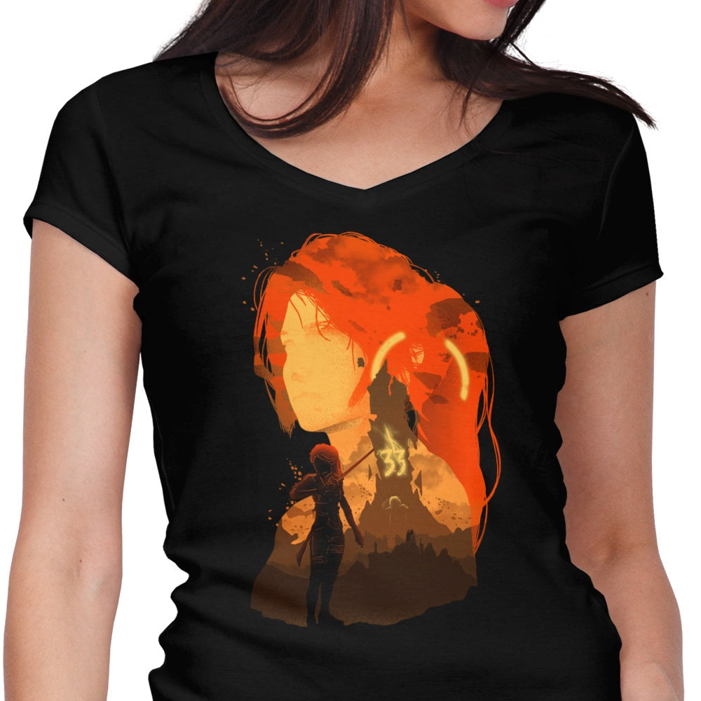 Negative Expeditioner Women's V-Neck - Adult & Kids T-Shirts, Sweatshirts & Hoodies apparel design preview 1