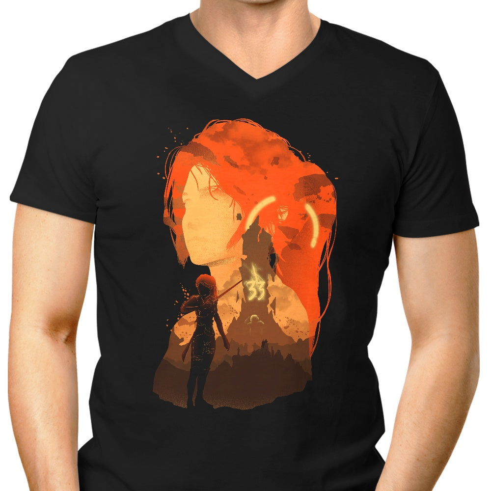 Negative Expeditioner Men's V-Neck - Adult & Kids T-Shirts, Sweatshirts & Hoodies apparel design preview 1