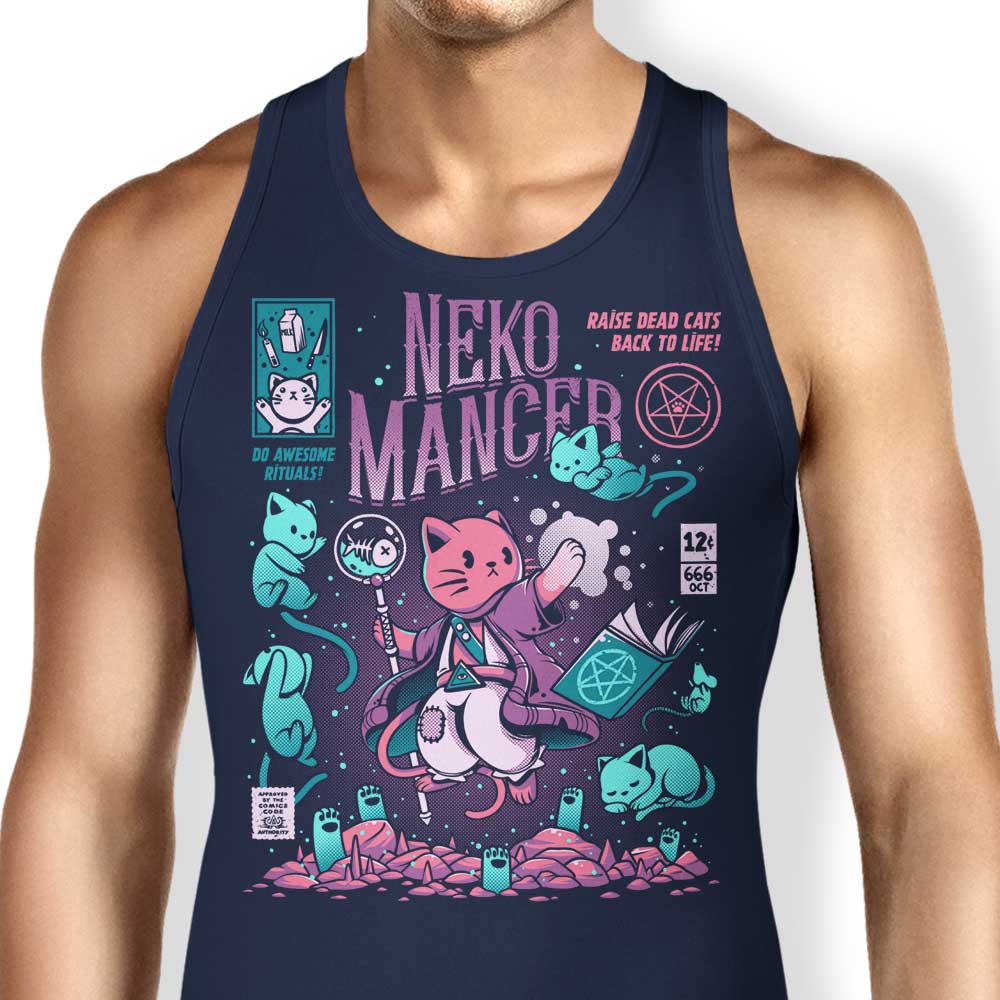 Nekomancer Tank Top - Adult & Kids T-Shirts, Sweatshirts & Hoodies apparel design preview 1