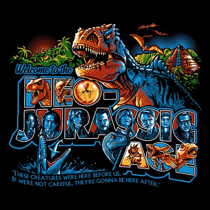 Neo Jurassic Age Men's Apparel - Adult & Kids T-Shirts, Sweatshirts & Hoodies apparel design preview 2