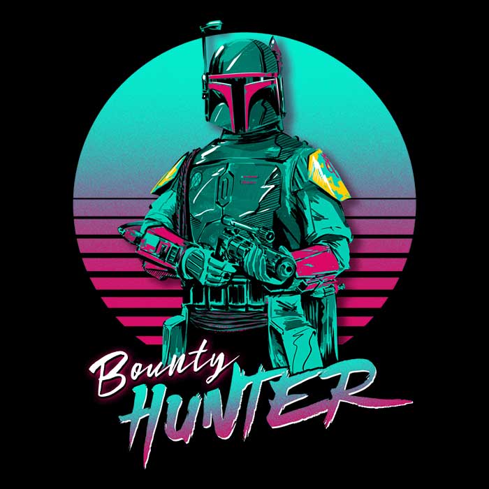 Neon Bounty Hunter Men's Apparel - Adult & Kids T-Shirts, Sweatshirts & Hoodies apparel design preview 2