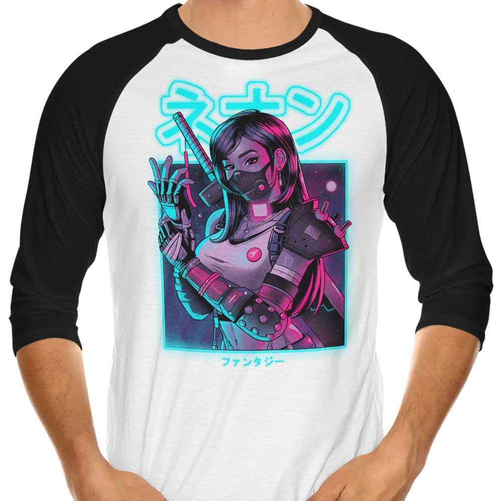 Neon Fantasy 3/4 Sleeve Raglan - Adult & Kids T-Shirts, Sweatshirts & Hoodies apparel design preview 1