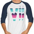 Neon Fantasy VII 3/4 Sleeve Raglan - Adult & Kids T-Shirts, Sweatshirts & Hoodies apparel design preview 1
