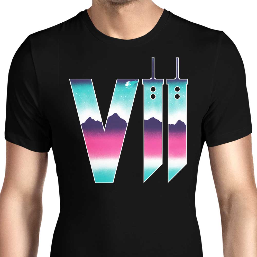 Neon Fantasy VII Men's Apparel - Adult & Kids T-Shirts, Sweatshirts & Hoodies apparel design preview 1